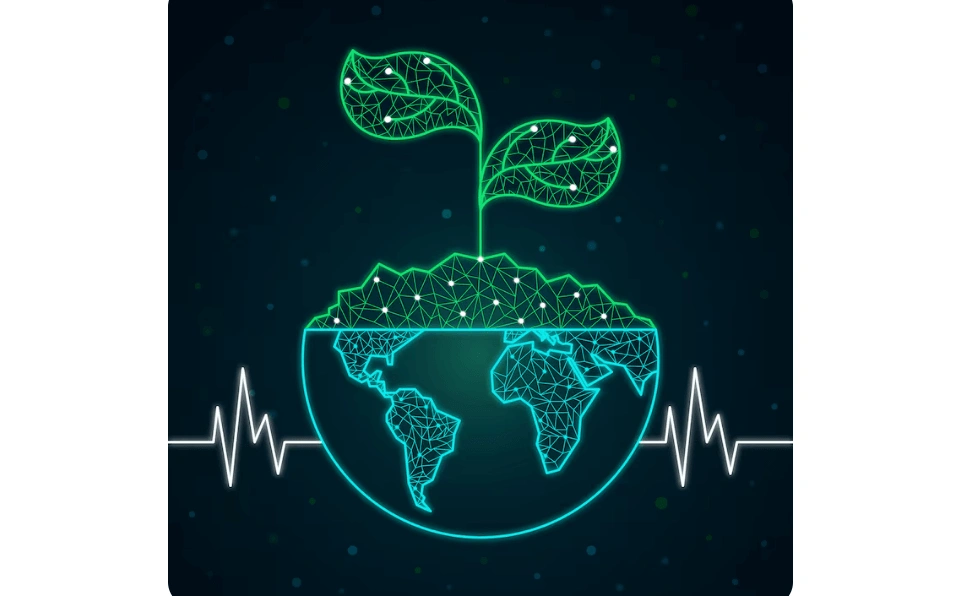 tokenized environmental assets representing carbon credits and transition finance